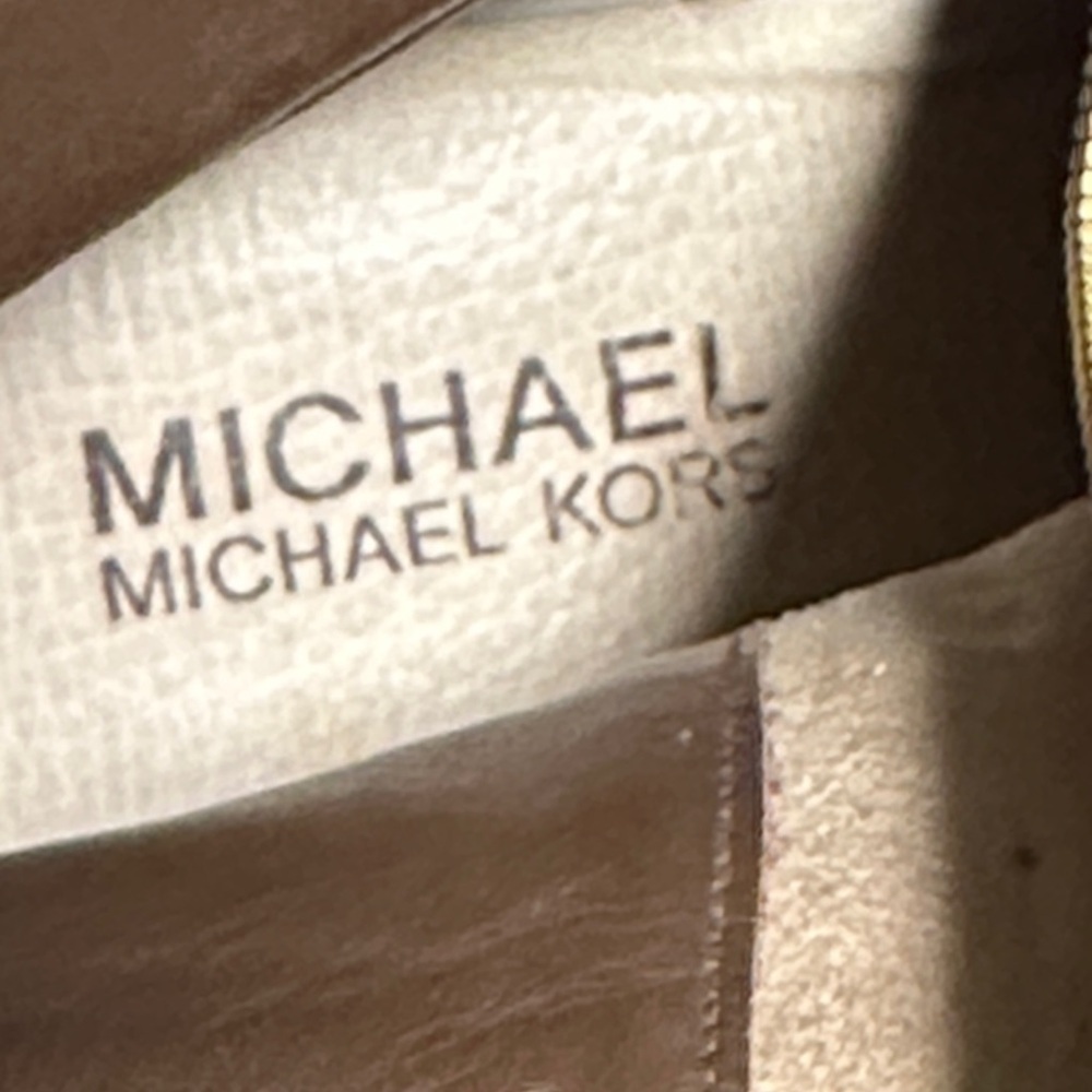 Michael Michael Kors Brown Leather Wedge Ankle Boots – Size 9M - Picture 13 of 14